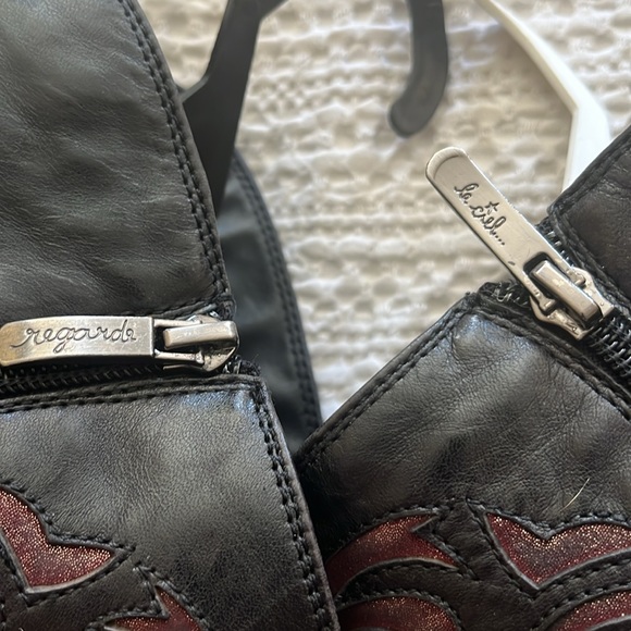 Regarde Le Ciel  Size 40 US 9- 9.5 kid leather boots. - Picture 5 of 6